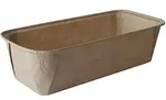 PAPSTAR Backformen "pure" eckig 1033 ml 6,1 cm x 10,8 cm x 23 cm braun 100 St&uuml;ck