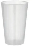 Starpak Mehrweg-Trinkbecher PP 0,3 l &Oslash; 7,8 cm, 11,8 cm transluzent unzerbrechlich,