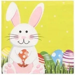 PAPSTAR Servietten, 3-lagig 1/4-Falz 33 cm x 33 cm "Easter Bunny", 15 x 20...