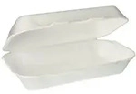 Starpak Allzweckboxen mit Klappdeckel, XPS 1800 ml 7,5 cm x 24 cm x 13,3 cm wei&szlig; 400