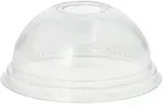 Starpak Dom-Deckel "Hurricane", PET rund &Oslash; 9,5 cm, 4,5 cm glasklar mit Lochung...