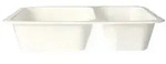 Starpak Mikrowellenschalen, PP 2-geteilt 1205 ml 4,9 cm x 22,7 cm x 17,8 cm...
