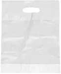 Starpak Griffloch-Tragetaschen, HDPE 50 cm x 45 cm x 8 cm wei&szlig; 200 St&uuml;ck