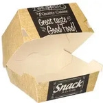 PAPSTAR Burgerboxen, Pappe "pure" 7 cm x 9 cm x 9 cm "Good Food" klein 500 St&uuml;ck
