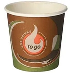 Starpak Trinkbecher, Pappe "To Go" 0,1 l &Oslash; 6,3 cm, 6 cm "Barista Time", 25 x 80