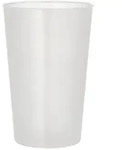 Starpak Mehrweg-Trinkbecher PP 0,5 l &Oslash; 9,2 cm, 13,9 cm transluzent extra...