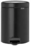 Brabantia newIcon Tretm&uuml;lleimer 5 Liter schwarz