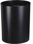Vepa Bins Feuerfester Papierkorb mit Aluminiumeinsatz 20 Liter offen schwarz