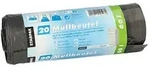 Starpak M&uuml;lls&auml;cke mit Zugband, LDPE 60 l 75 cm x 65 cm grau 240 St&uuml;ck