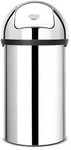 Brabantia Push Bin XXL Abfallbeh&auml;lter Edelstahl 60 Liter Edelstahl gl&auml;nzend poliert