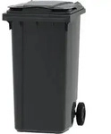 Vepa Bins Mini Container 240 Liter mit Klappdeckel grau