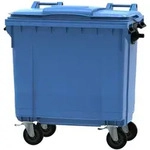 Vepa Bins Gro&szlig;raumm&uuml;llcontainer 770 Liter mit Flachdeckel blau