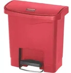 Rubbermaid Slim Jim Step on Abfallbeh&auml;lter 15 Liter Front Step rot
