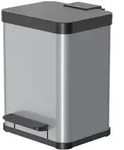 Hailo &Ouml;ko uno Plus M Tretm&uuml;lleimer 17 Liter silber/grau