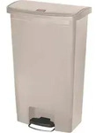 Rubbermaid Slim Jim Step on Abfallbeh&auml;lter 68 Liter Front Step beige