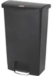 Rubbermaid Slim Jim Step on Abfallbeh&auml;lter 68 Liter Front Step schwarz
