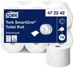 Tork 472242 Advanced SmartOne Toilettenpapier Jumbo Gro&szlig;rolle T8 wei&szlig; 2-lagig, 207