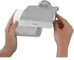 Brabantia Edelstahl-Toilettenpapierhalter f&uuml;r 1 Rolle Edelstahl matt geb&uuml;rstet