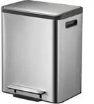 EKO EcoCasa Tretm&uuml;lltrenner Edelstahl 2x15 Liter Edelstahl matt, AFP-beschichtet