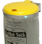 VAR Abfallsammler WSK120, zur Wandmontage, 120 Liter gelb