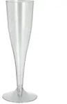 PAPSTAR Sch&auml;gner Stiel-Gl&auml;ser f&uuml;r Sekt, PS 0,1 l &Oslash; 5 cm, 17,5 cm glasklar...
