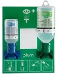 Plum Augen-Notfallstation offen mit Wandhalter und 2 Flaschen 1 Set
