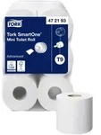 Tork 472193 Advanced SmartOne Mini Toilettenpapier T9 2-lagig 111,6 m 1 Pack = 12