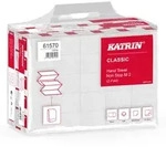 Katrin 61570 Classic Papierhandt&uuml;cher Zellstoff Interfold Z-Falz 24 x 24 cm 2-lagig,