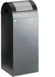 VAR Wertstoffsammelger&auml;t WSG 55 R, 60 Liter antiksilber Einwurfklappe Silber