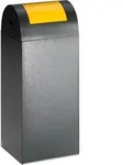 VAR Wertstoffsammelger&auml;t WSG 55 R, 60 Liter antiksilber Einwurfklappe Gelb