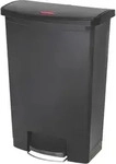 Rubbermaid Slim Jim Step on Abfallbeh&auml;lter 90 Liter Front Step schwarz