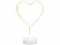 Konstsmide 3076-100, Konstsmide 3076-100 LED-Silhouette Herz Warmweiß LED Weiß