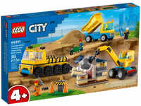 LEGO City 60391, 60391 LEGO CITY Baufahrzeuge und Kran mit Abrissbirne