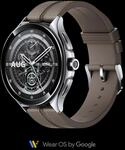 Xiaomi Watch 2 Pro - Bluetooth Silver Case with Brown Leather Strap