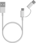 Mi 2-in-1 USB Cable Micro USB to Type C (30cm)