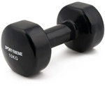 Sport-Thieme Fausthantel "Vinyl", 10 kg, Schwarz