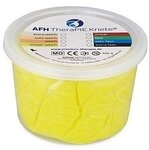 AFH Webshop Therapieknete, Gelb, mittel-weich, 12x12x8 cm, 454 g
