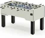 Sportime Tischkicker "Match", Blue Guardian vs. White Dragon, Wei&szlig;, Spielfeld...
