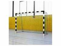Sport-Thieme Handballtor in Bodenhülsen stehend mit anklappbaren Netzbügeln,...
