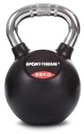 Sport-Thieme Kettlebell "Gummiert mit ger&auml;ndeltem Chrom-Griff", 28 kg