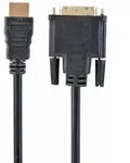 Gembird 1.8m, HDMI/DVI, M/M 1,8 m DVI-D Schwarz