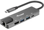 Equip USB-C 5-in-1-Multifunktionsadapter, HDMI, Gigabit LAN, USB 3.2 GEN1, 100W USB
