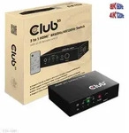 CLUB3D HDMITM 3 auf 1 Umschalter 8K60Hz/4K120Hz Umschalter