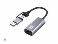 LevelOne USB-0423 USB3.0-A/C 2.5G Ethernet LAN Adapter