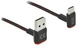 DeLOCK EASY-USB 2.0 Kabel Typ-A Stecker zu USB Type-C Stecker gewinkelt oben / unten