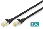 Digitus CAT 6A S/FTP Patchkabel, 10 St&uuml;ck
