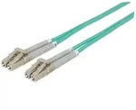 Intellinet Glasfaser LWL-Anschlusskabel, Duplex, Multimode, LC/LC, 50/125 &mu;m, OM3, 2