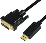 LogiLink CV0132 Videokabel-Adapter 3 m DisplayPort DVI Schwarz