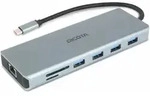 DICOTA D32065 Schnittstellen-Hub USB 3.2 Gen 1 (3.1 Gen 1) Type-C Silber