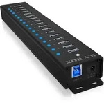 ICY BOX IB-HUB1717-U3, 16+1 port USB Hub, 16x USB, 1x USB Laden, USB 3.2 Gen 1, 96W